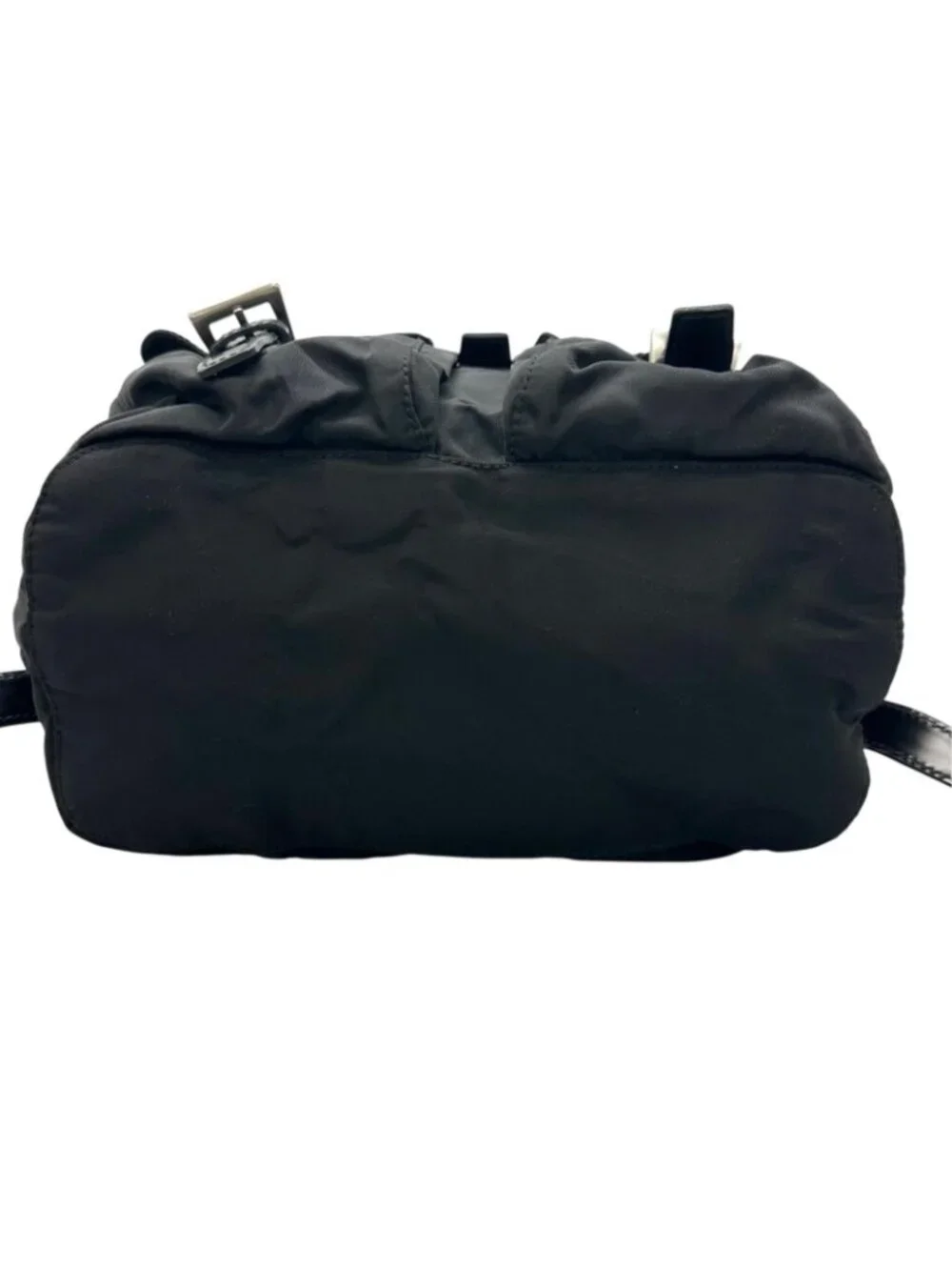 Prada Triangle Logo Backpack Nylon Black